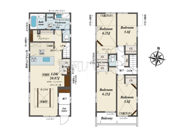 間取図　【練馬区石神井台８丁目】