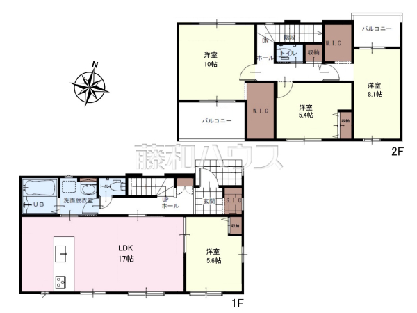 間取図　【八王子市北野台２丁目】