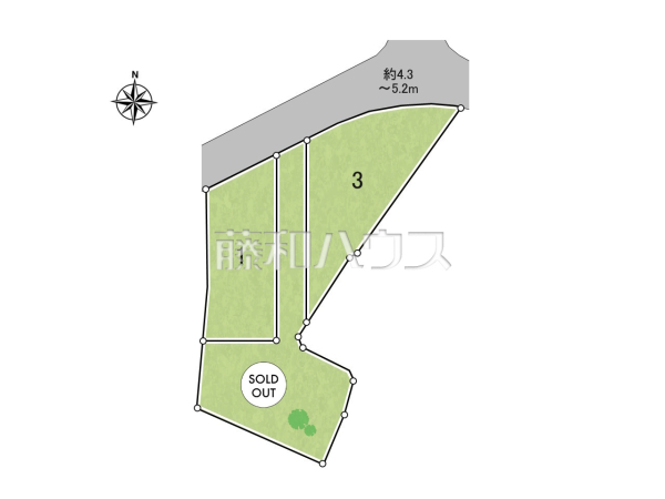 全体区画図　【南城市知念字安座真】