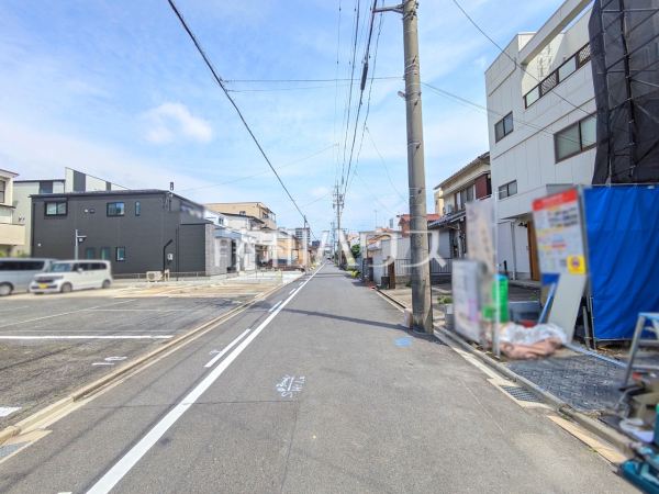 接道状況および現場風景　【名古屋市北区八代町１丁目】