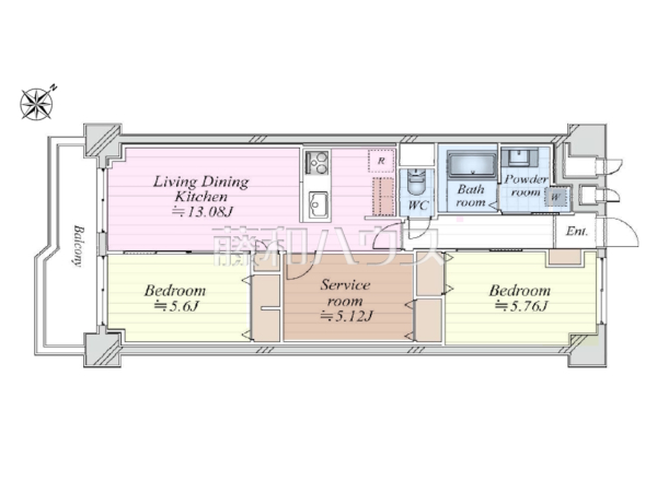 間取図　【ライオンズマンション調布D棟】