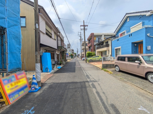 接道状況および現場風景　【名古屋市北区西志賀町１丁目】