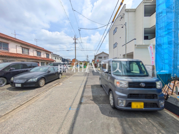接道状況および現場風景　【名古屋市北区西志賀町１丁目】