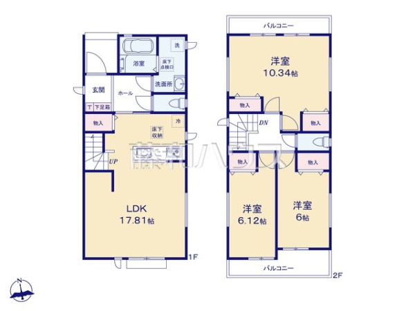 間取図　【春日井市西本町３丁目】