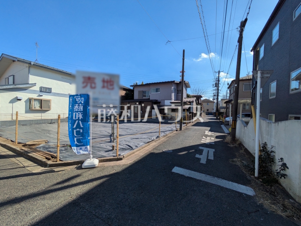 接道状況および現場風景　【東大和市向原５丁目】
