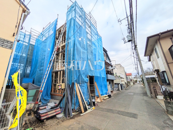 接道状況および現場風景　【府中市紅葉丘２丁目】