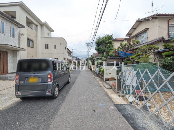 接道状況および現場風景　【名古屋市北区六が池町】