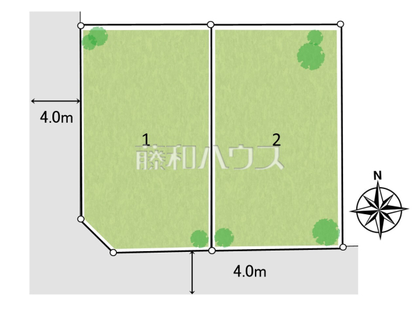 区画図　【小平市鈴木町１丁目】