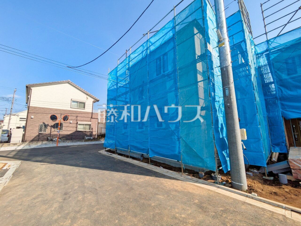 接道状況および現場風景　【三鷹市北野３丁目】