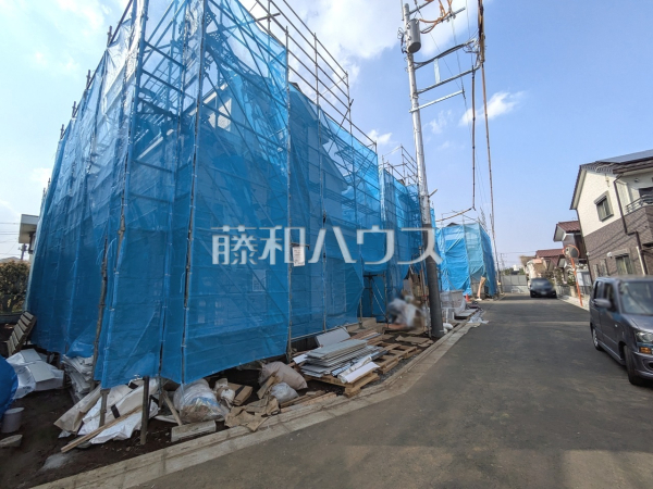 接道状況および現場風景　【三鷹市北野３丁目】