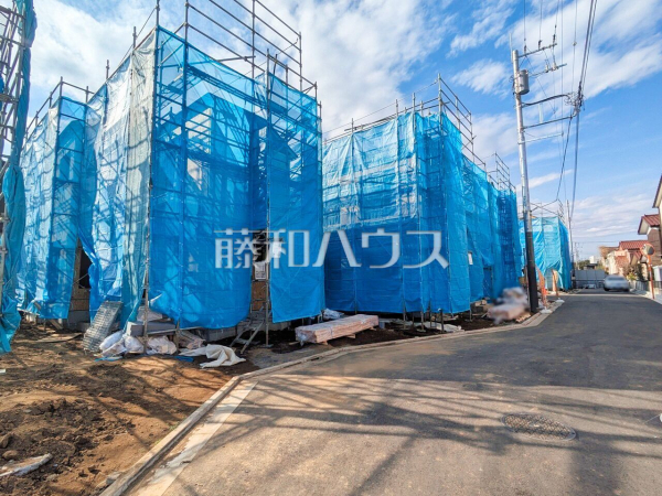 接道状況および現場風景　【三鷹市北野３丁目】