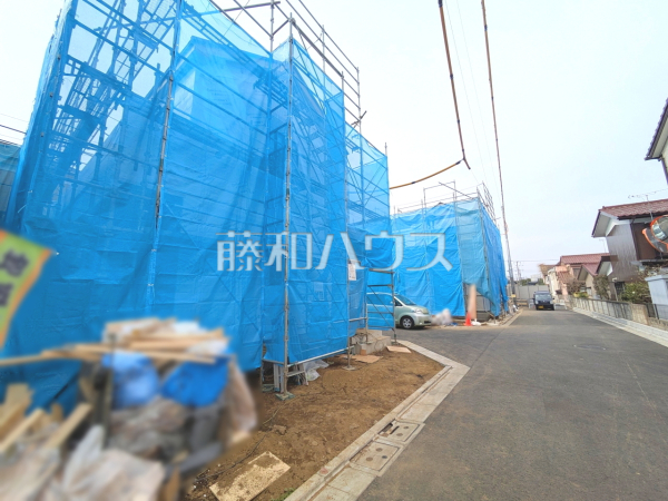 接道状況および現場風景　【三鷹市北野３丁目】