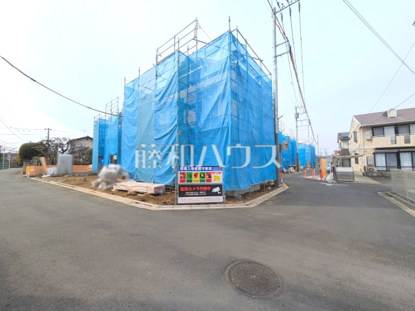 接道状況および現場風景　【三鷹市北野３丁目】