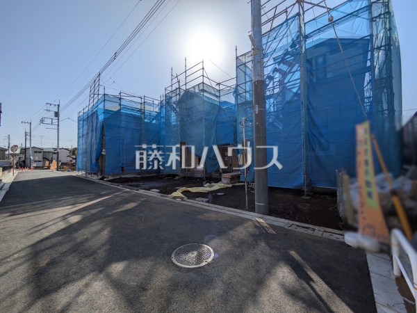 接道状況および現場風景　【三鷹市北野３丁目】