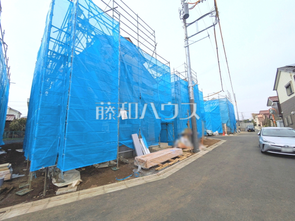 接道状況および現場風景　【三鷹市北野３丁目】