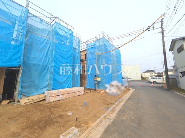 接道状況および現場風景　【三鷹市北野３丁目】