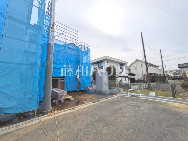接道状況および現場風景　【三鷹市北野３丁目】
