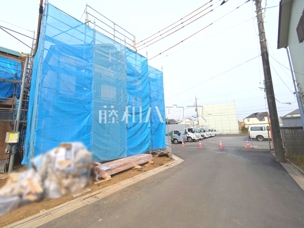 接道状況および現場風景　【三鷹市北野３丁目】