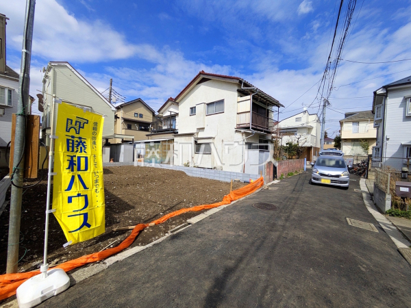 接道状況および現場風景　【調布市入間町２丁目】
