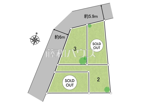 全体区画図　【東大和市南街３丁目】