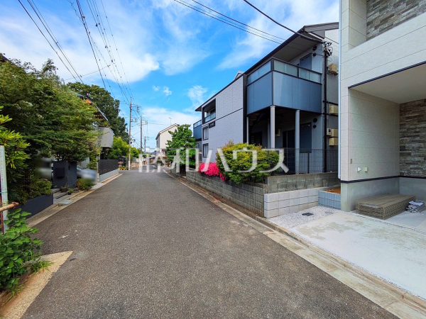 接道状況および現場風景　【練馬区三原台３丁目】