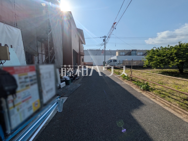 接道状況および現場風景　【練馬区三原台３丁目】