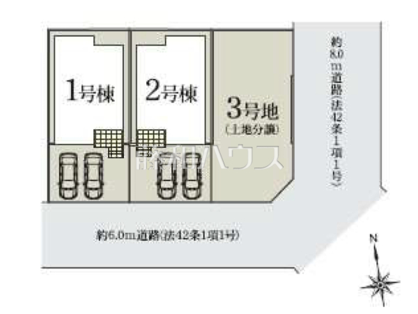 全体区画図　【春日井市不二ガ丘３丁目】