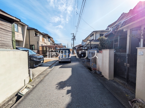 接道状況および現場風景　【春日井市上条町９丁目】