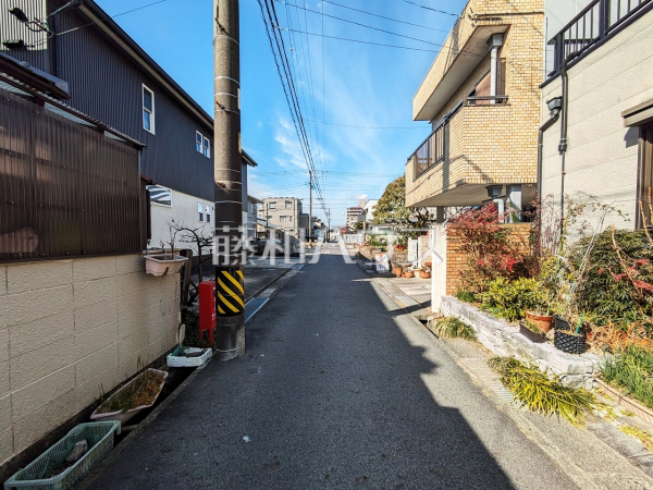 接道状況および現場風景　【春日井市上条町９丁目】
