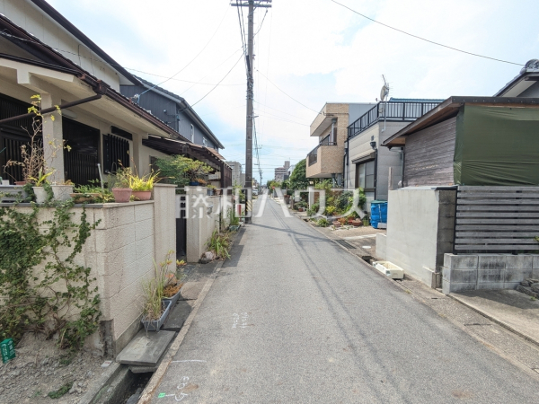 接道状況および現場風景　【春日井市上条町９丁目】