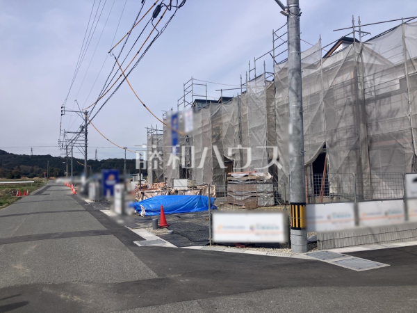 接道状況および現場風景　【福岡市西区今宿上ノ原】