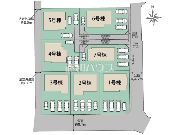 全体区画図　【福岡市西区今宿上ノ原】