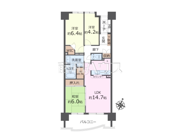 間取図　【シティヴェールふじみ野二番館】