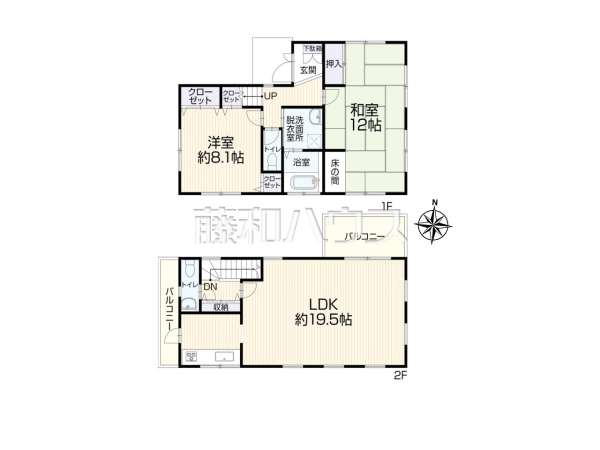 ≪間取図≫ご家族が集うリビングは広さゆったり約19.5帖☆【稲城市平尾２丁目】
