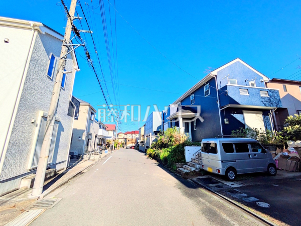 接道状況および現場風景　【稲城市平尾２丁目】