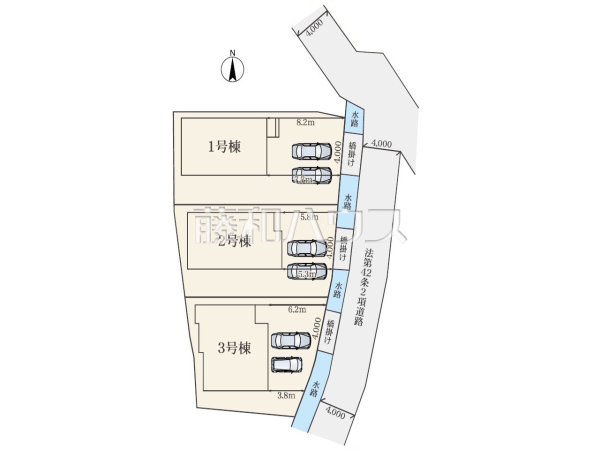 全体区画図　【岩倉市本町南新溝廻間】