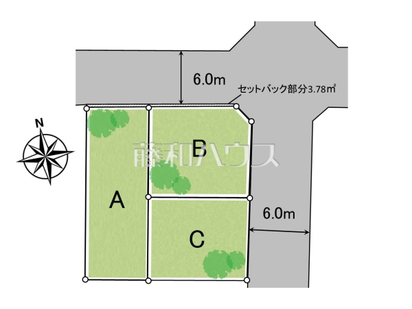 全体区画図　【杉並区宮前４丁目】