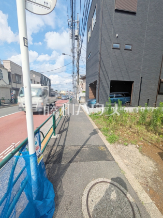 接道状況および現場風景　【板橋区赤塚６丁目】