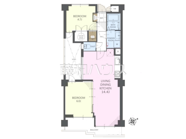 間取図　【ライオンズマンション多摩永山】