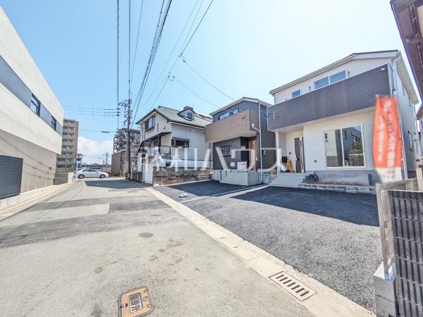 接道状況および現場風景　【福岡市南区長住７丁目】