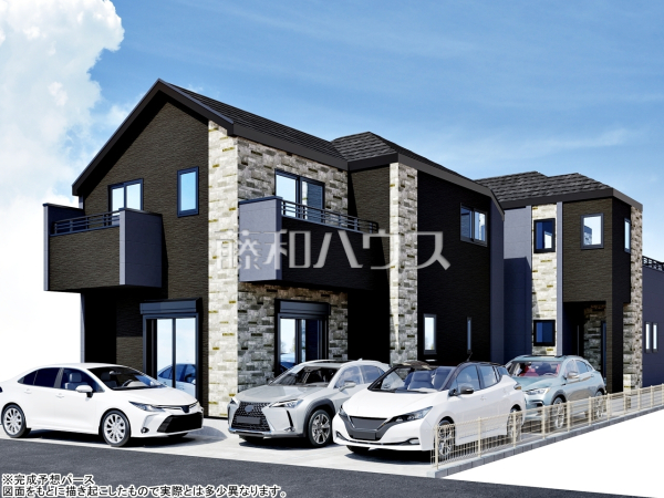 完成予想図（外観）　【東村山市青葉町３丁目】 周辺環境はもちろん日当たりや設備仕様など、実際に行ってみないと分からないことも多くございます。営業担当がご案内いたしますので、お気軽にお問い合わせください 