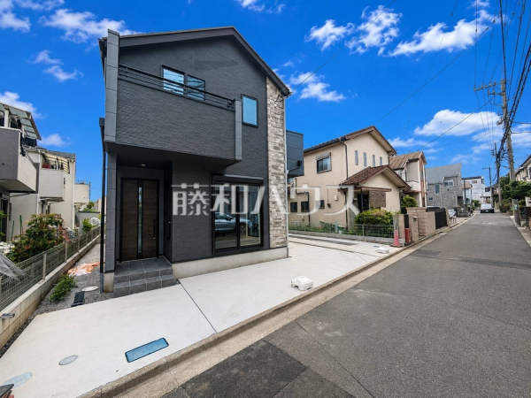 1号棟　接道状況および現場風景　【東村山市青葉町３丁目】