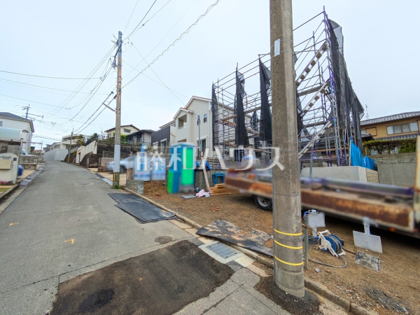 接道状況および現場風景　【福岡市東区美和台３丁目】