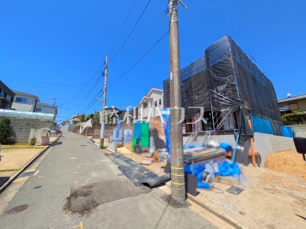 接道状況および現場風景　【福岡市東区美和台３丁目】