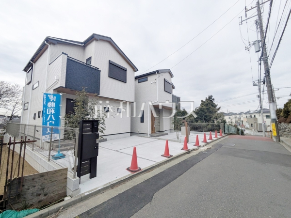 接道状況および現場風景　【三鷹市中原２丁目】