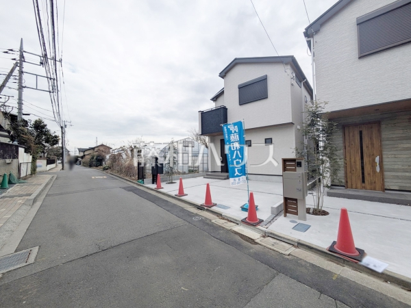 接道状況および現場風景　【三鷹市中原２丁目】
