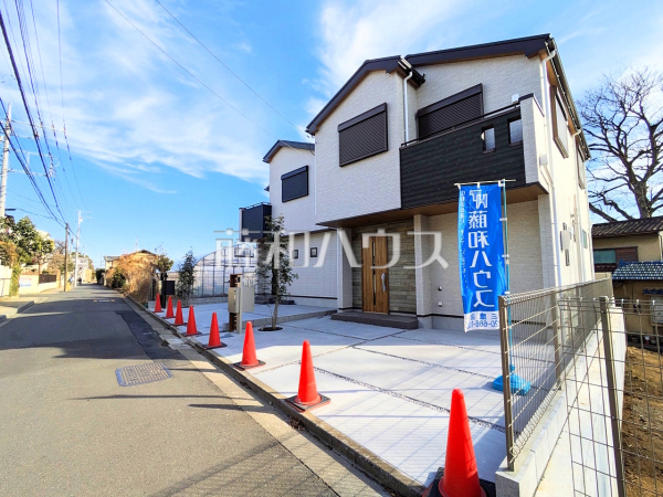 接道状況および現場風景　【三鷹市中原２丁目】