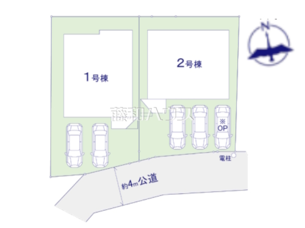 全体区画図　【福岡市中央区輝国２丁目】