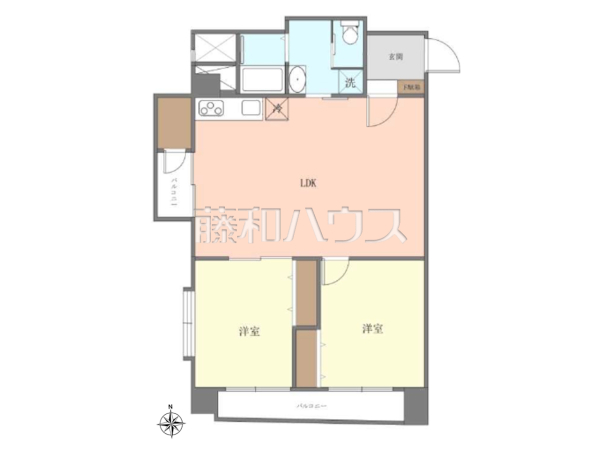 間取図　【上北沢ハイネスコーポ】