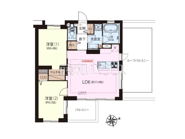 間取図　【 レ・ジェイド上北沢】